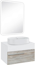 Runo Тумба с раковиной Вудлайн 65 Nuovo скандинавский дуб/белая – фотография-6